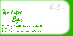 milan egi business card